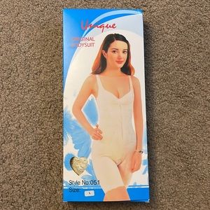 NEW WOMEN'S UNIQUE CLASSIC ORIGINAL SLIMMING BODYSUIT SHAPEWEAR BEIGE STYLE #051